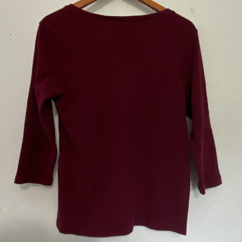 Karen Scott Red Top - Picture 4 of 4